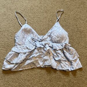 Hollister Light Blue Floral Camisole